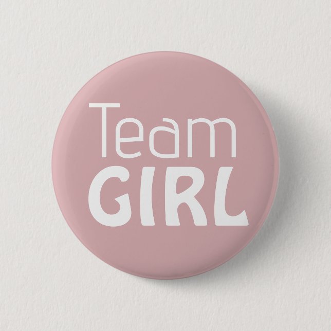 Badge Rond 5 Cm Bouton Baby shower rose (Devant)