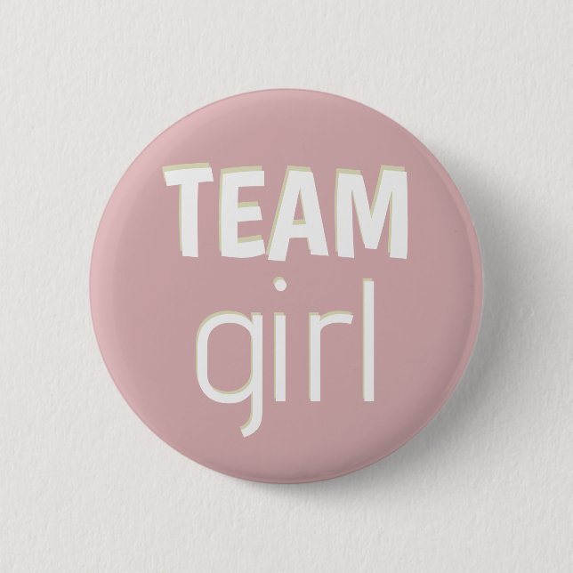 Badge Rond 5 Cm Bouton Baby shower rose (Devant)
