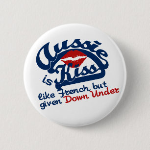Badge Rond 5 Cm Bouton Baiser australien