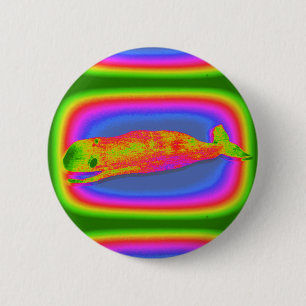 Badge Rond 5 Cm bouton baleine souriante