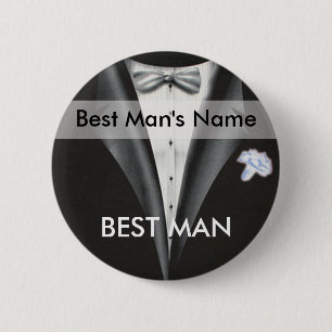 Badge Rond 5 Cm Bouton Balise Meilleur nom d'homme