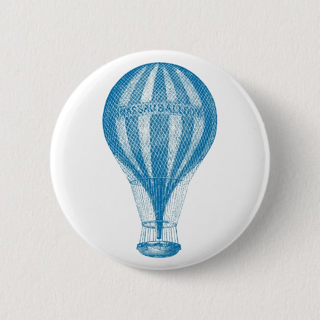 Badge Rond 5 Cm Bouton Ballons (Devant)