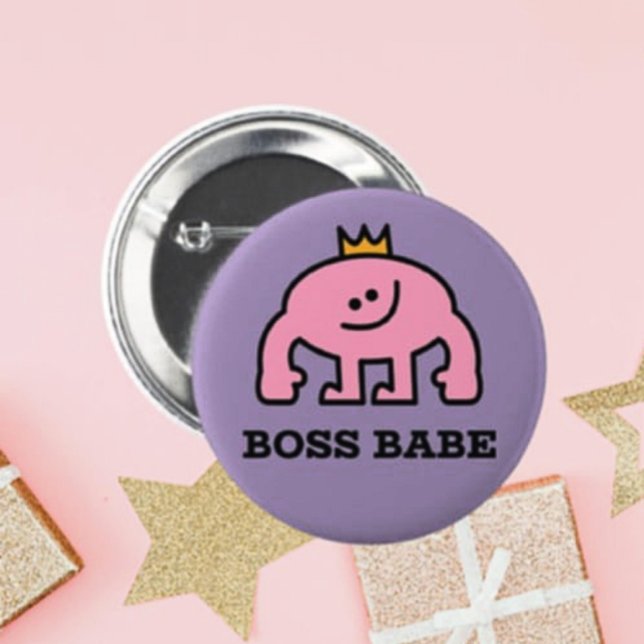 Badge Rond 5 Cm Bouton Bébé Boss - Flair Pinback (Créateur téléchargé)