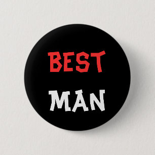 Badge Rond 5 Cm Bouton Best Man
