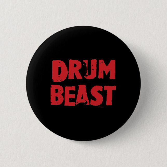 Badge Rond 5 Cm Bouton Bête de tambour (Devant)