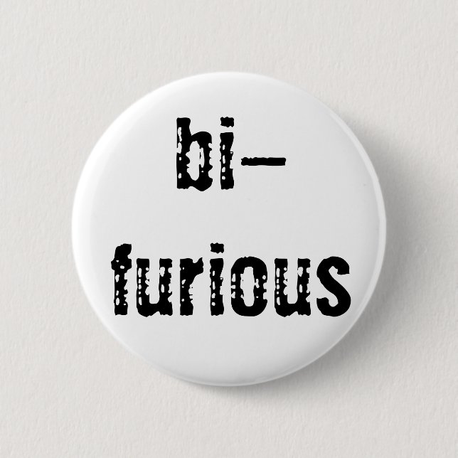 Badge Rond 5 Cm bouton Bi-furieux (Devant)