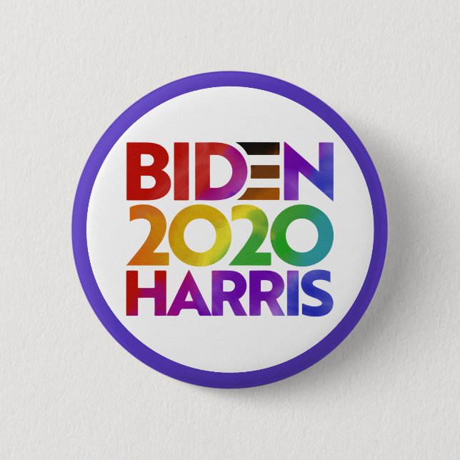 Badge Rond 5 Cm Bouton Biden Harris 2020 (Devant)