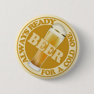 Badge Rond 5 Cm Bouton BIÈRE
