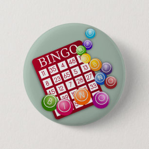 Badge Rond 5 Cm Bouton BINGO