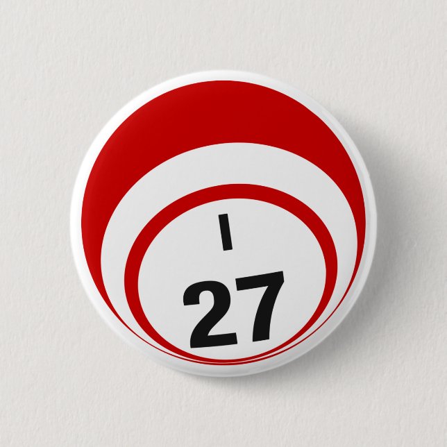 Badge Rond 5 Cm Bouton Bingo Ball I27 (Devant)
