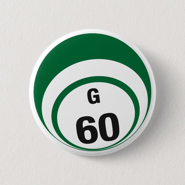 Badge Rond 5 Cm Bouton Bingo G60 Ball (Devant)