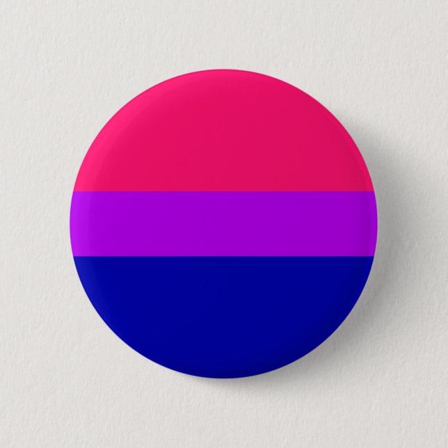 Badge Rond 5 Cm Bouton bisexuel de fierté (Devant)