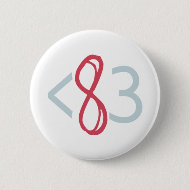 Badge Rond 5 Cm Bouton - blanc (Devant)