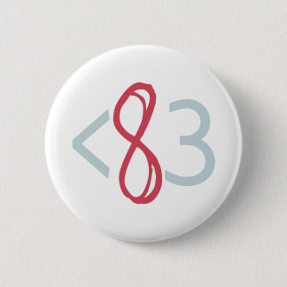 Badge Rond 5 Cm Bouton - blanc