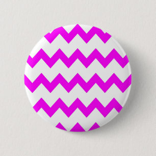 Badge Rond 5 Cm Bouton blanc de chevrons de roses indien