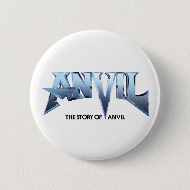 BADGE ROND 5 CM BOUTON BLANC DE LOGO DE FILM D'ENCLUME (Devant)