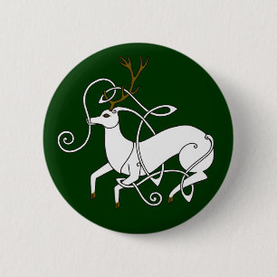 Badge Rond 5 Cm Bouton blanc de mâle