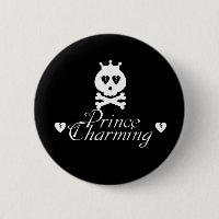 Bouton blanc de prince charme du coeur brisé