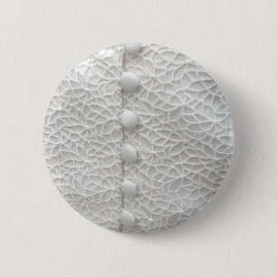Badge Rond 5 Cm Bouton blanc Mariage Gown I - Personnalisable