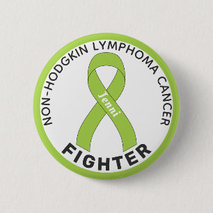 Badge Rond 5 Cm Bouton blanc non Hodgkin Lymphoma Fighter