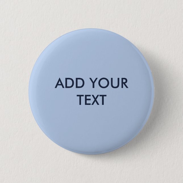 Badge Rond 5 Cm Bouton bleu ciel doux (Devant)