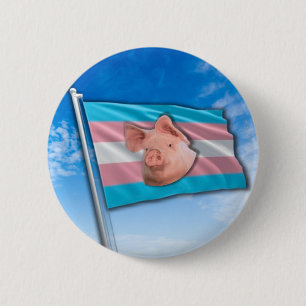 Badge Rond 5 Cm Bouton bleu orgueil