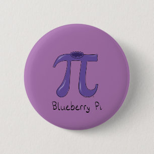 Badge Rond 5 Cm Bouton Bleu Pi Cute Math Pi Day Bouton Jour