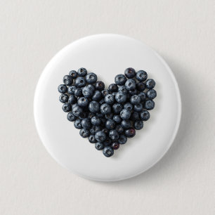 Badge Rond 5 Cm Bouton bleuet