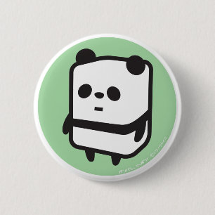 Badge Rond 5 Cm Bouton - Boîte Panda - Vert