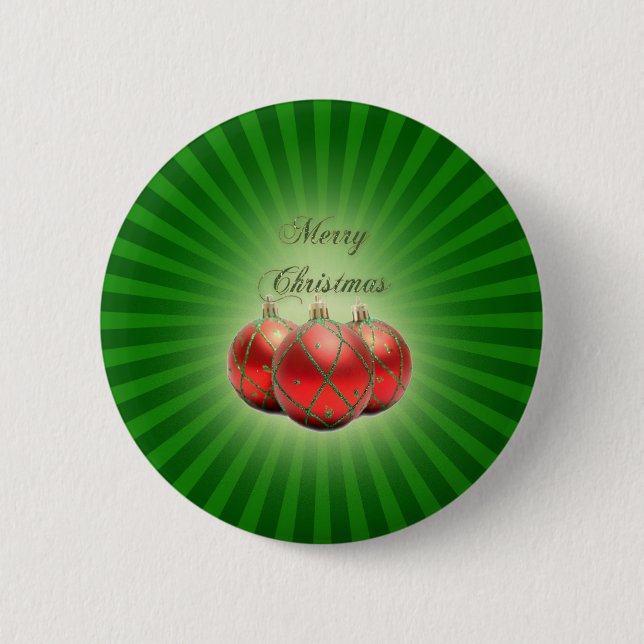 Badge Rond 5 Cm Bouton Bonnes Fêtes (Devant)