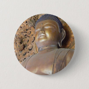 Badge Rond 5 Cm Bouton Bouddha