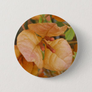 Badge Rond 5 Cm Bouton Bougainvillier orange