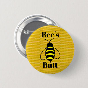 Badge Rond 5 Cm Bouton Bouton d'abeille