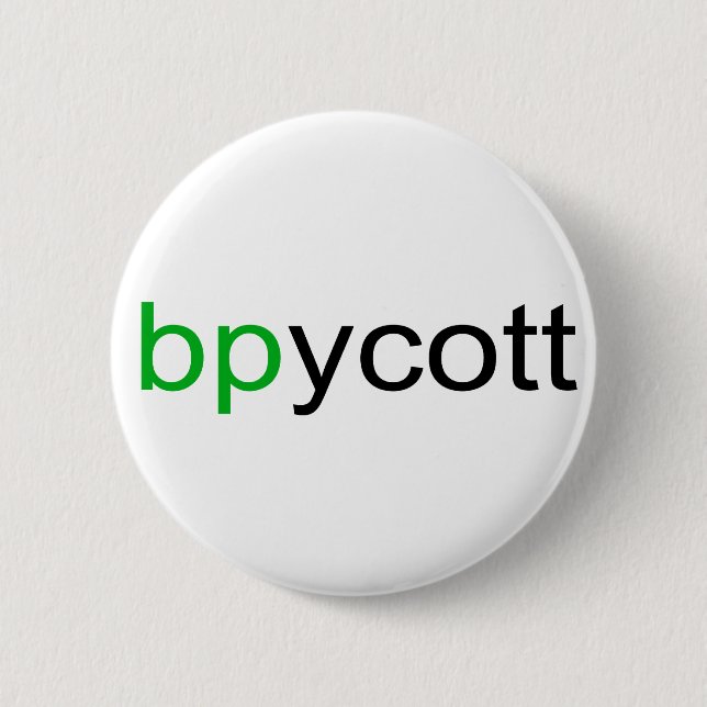 Badge Rond 5 Cm Bouton Boycott BP (Devant)