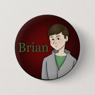 Badge Rond 5 Cm Bouton Brian Miller