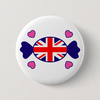 Badge Rond 5 Cm Bouton britannique doux