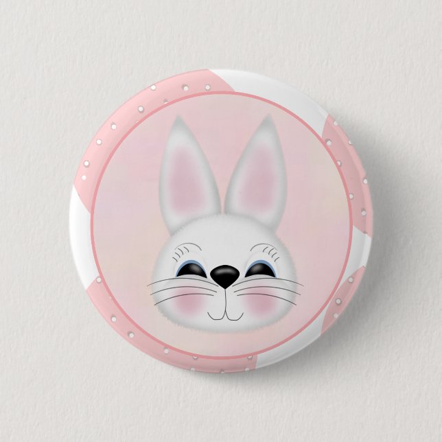 Badge Rond 5 Cm Bouton Bunny (Devant)