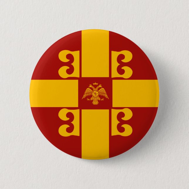 Badge Rond 5 Cm Bouton Byzantium (Devant)