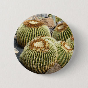 Badge Rond 5 Cm Bouton Cactus