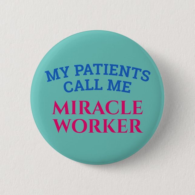 Badge Rond 5 Cm Bouton Cadeau de Remerciements professionnels Médi (Devant)