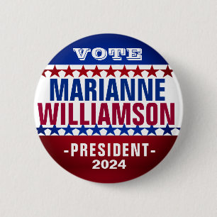 Badge Rond 5 Cm Bouton Campagne Marianne Williamson 2024