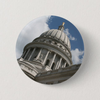 Badge Rond 5 Cm Bouton Capitol du Wisconsin
