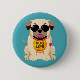 Badge Rond 5 Cm Bouton carlin