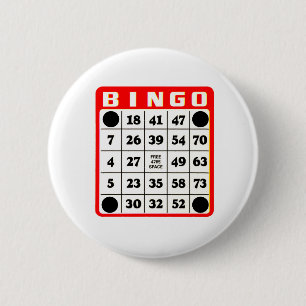Badge Rond 5 Cm Bouton Carte Bingo