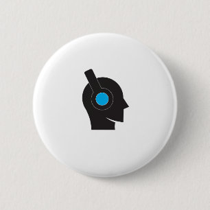 Badge Rond 5 Cm Bouton Casque