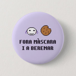 Badge Rond 5 Cm Bouton Catalan neurodivergent de démasquage