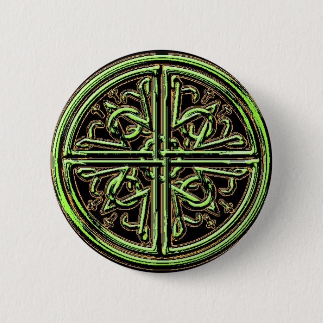 Badge Rond 5 Cm Bouton celtique de noeud (Devant)