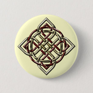 Badge Rond 5 Cm Bouton celtique de noeud de bouclier