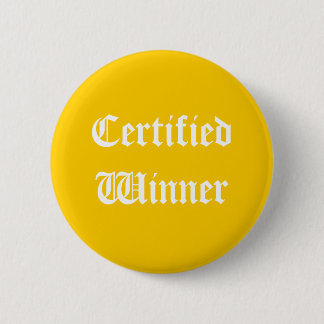 Badge Rond 5 Cm Bouton certifié de gagnant