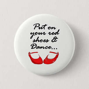 Badge Rond 5 Cm Bouton - chaussures rouges